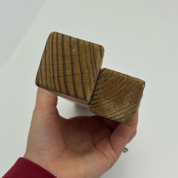 Vintage ⚜️♥️⚜️ Block Holiday Sign - Picture 9 of 10